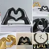 Heart gesture sculpture/Love hand home decor