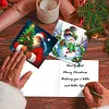12Pcs Diamond Painting Santa Claus Greeting Card Set with Envelope