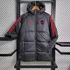 2024/2025 Arsenal Black-Red Edge Soccer Long Cotton jacket 1:1 Thai Quality