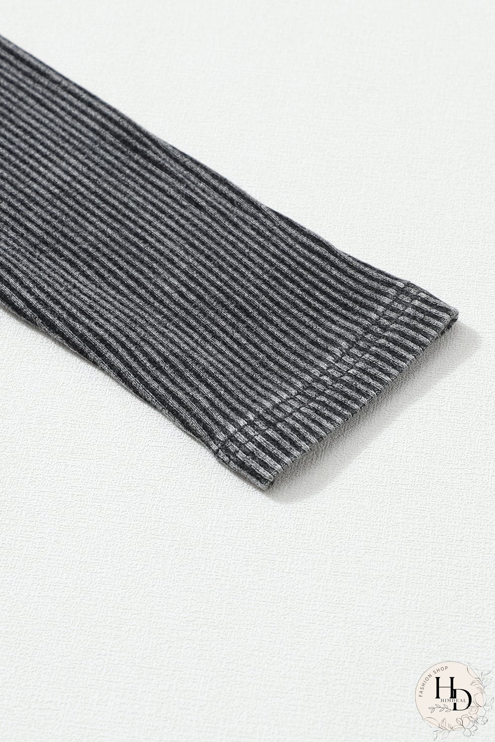 Women's Fashionable Ribbed Knit Henley