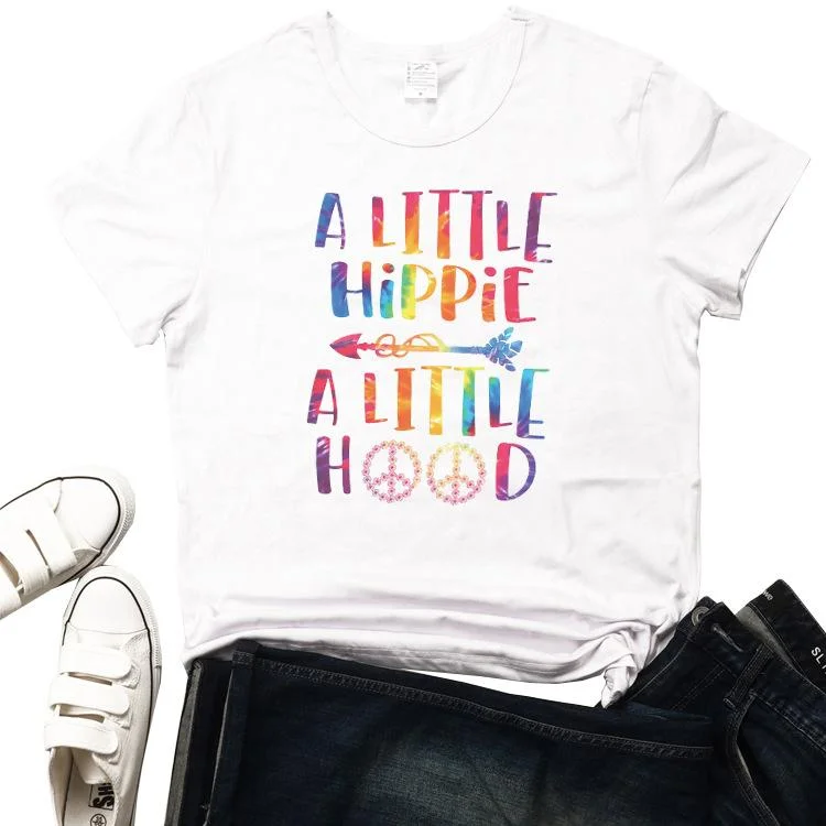 A LITTLE HIPPIE T-Shirt Tee-YF00054-Annaletters