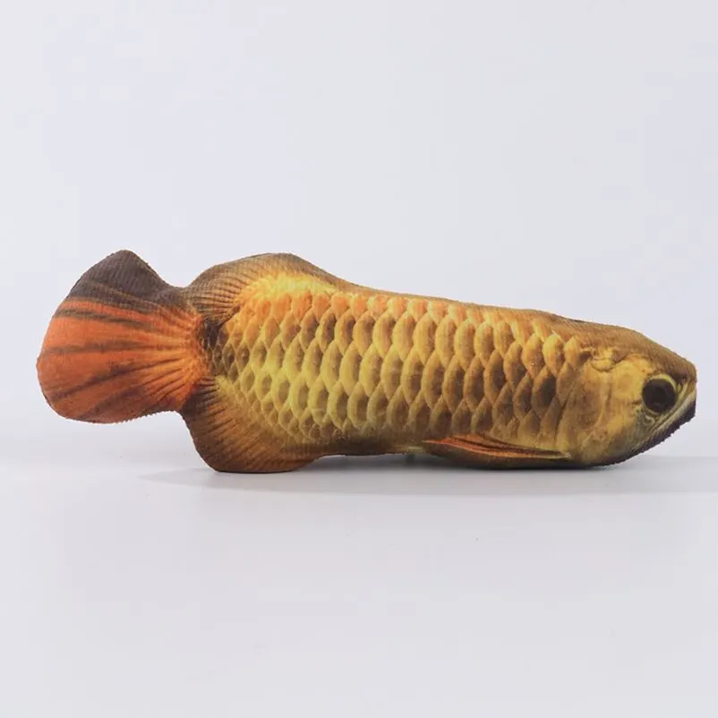 Tegooe Cat Teasing Toy Plush Fish - Interactive Chew Toy for Cats