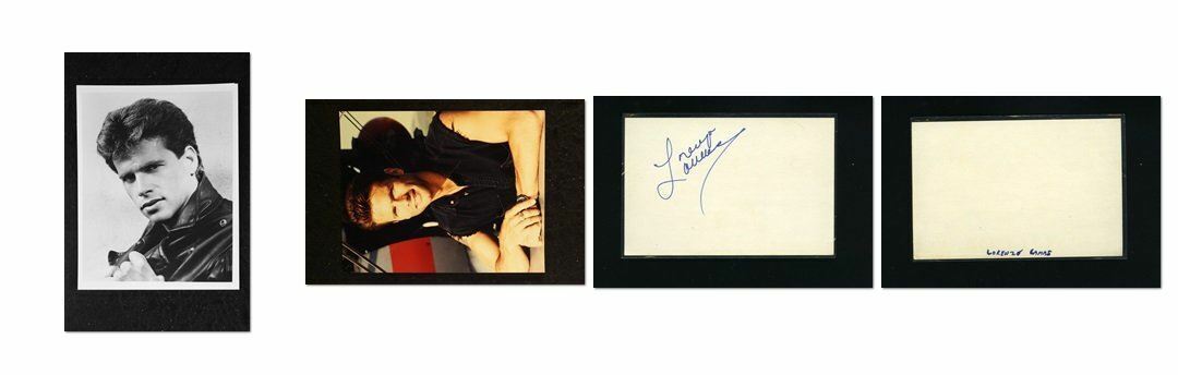 Lorenzo Lamas - Signed Autograph and Headshot Photo Poster painting set - Renegade