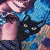 Black Cat And Evil Girl  | Crystal Rhinestone  | Special Shaped Diamond Painting Kits