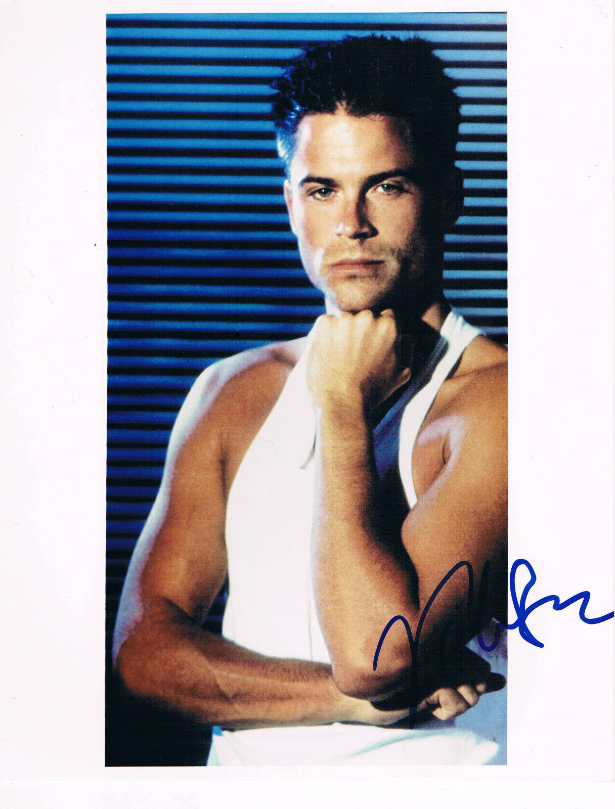 Rob Lowe genuine autograph 8x10