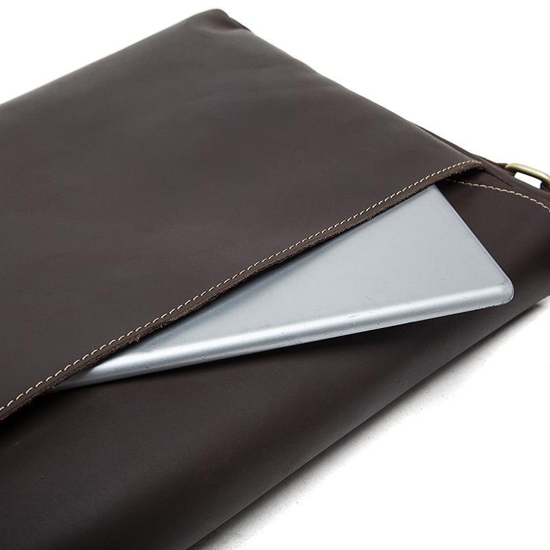 Classic Vintage Crossbody Bags Plain Leather Shoulder Bags