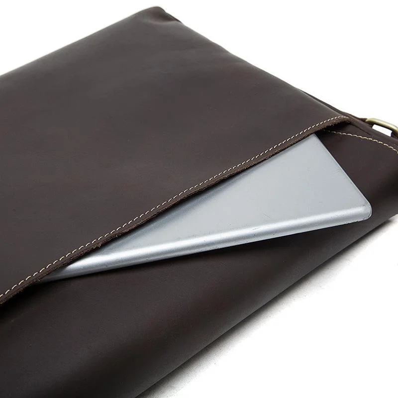 Classic Vintage Crossbody Bags Plain Leather Shoulder Bags