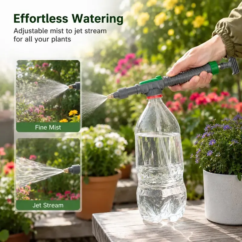 PP manual pressure sprayer head for plant watering