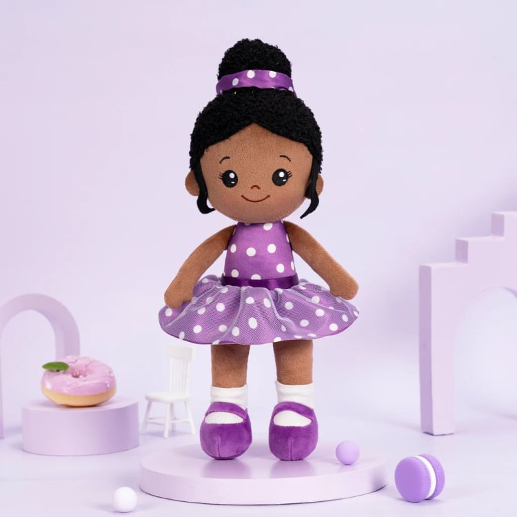  iFrodoll Handmade Deep Skin Tone Plush Doll Nevaeh 2 - Reborndollsshop.com®-Reborndollsshop®