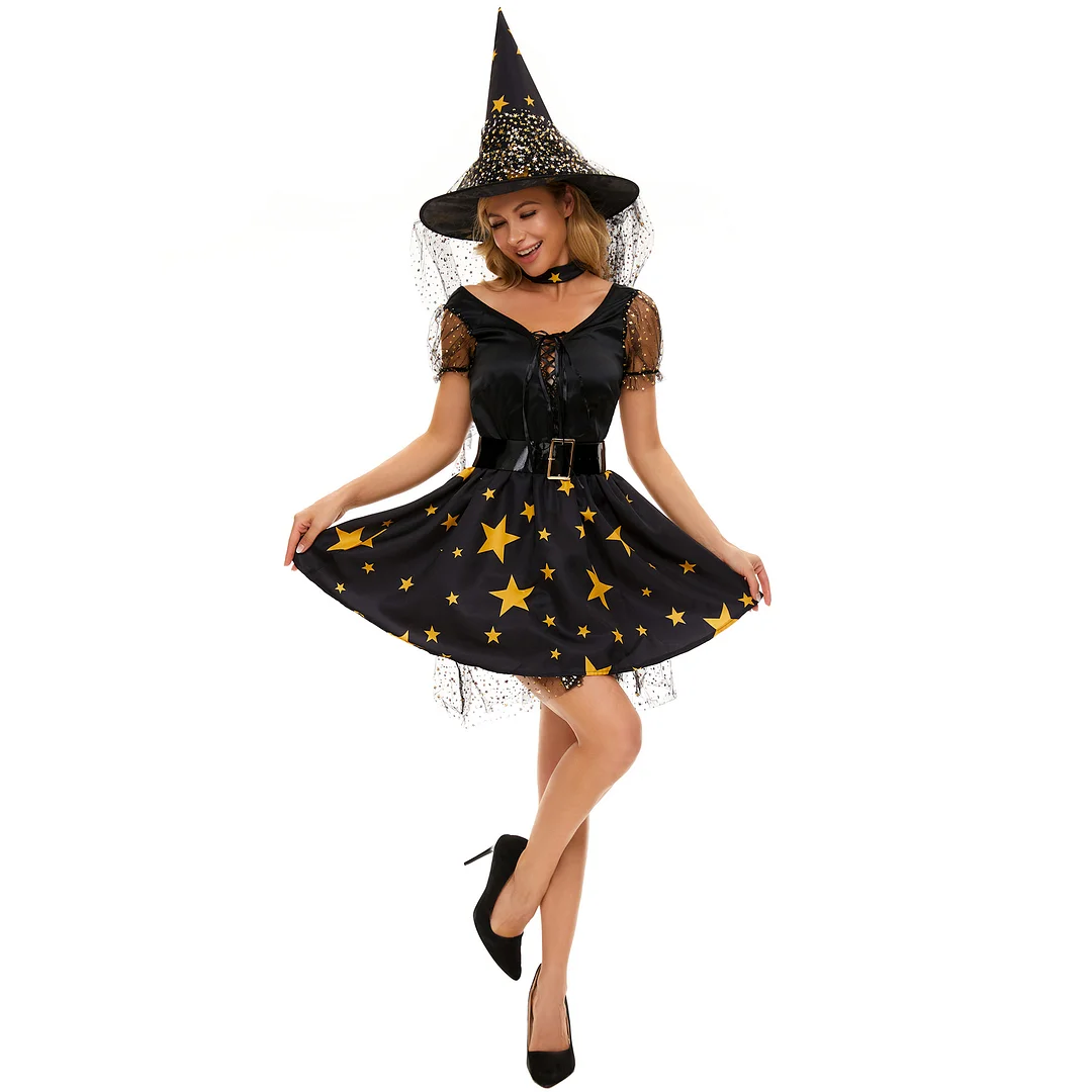 Halloween Costume Little Fairy Witch Costume for Women Carnival Performance Costume Novameme