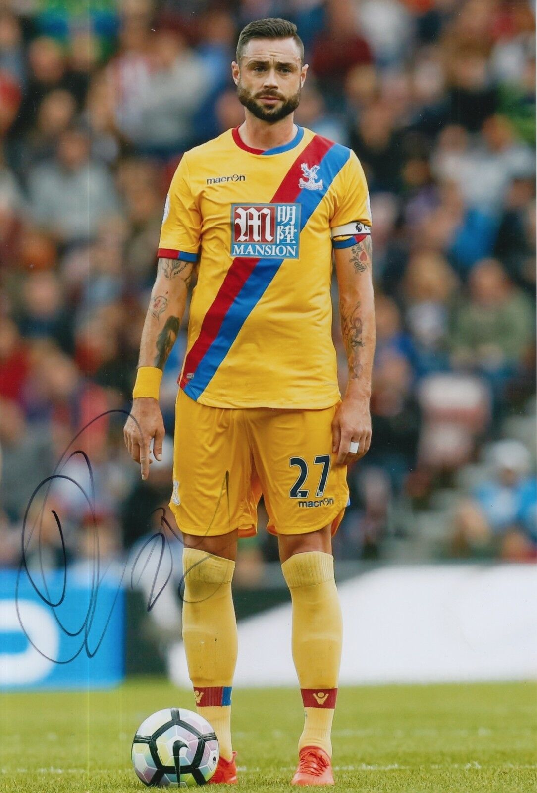 CRYSTAL PALACE HAND SIGNED DAMIEN DELANEY 12X8 Photo Poster painting.