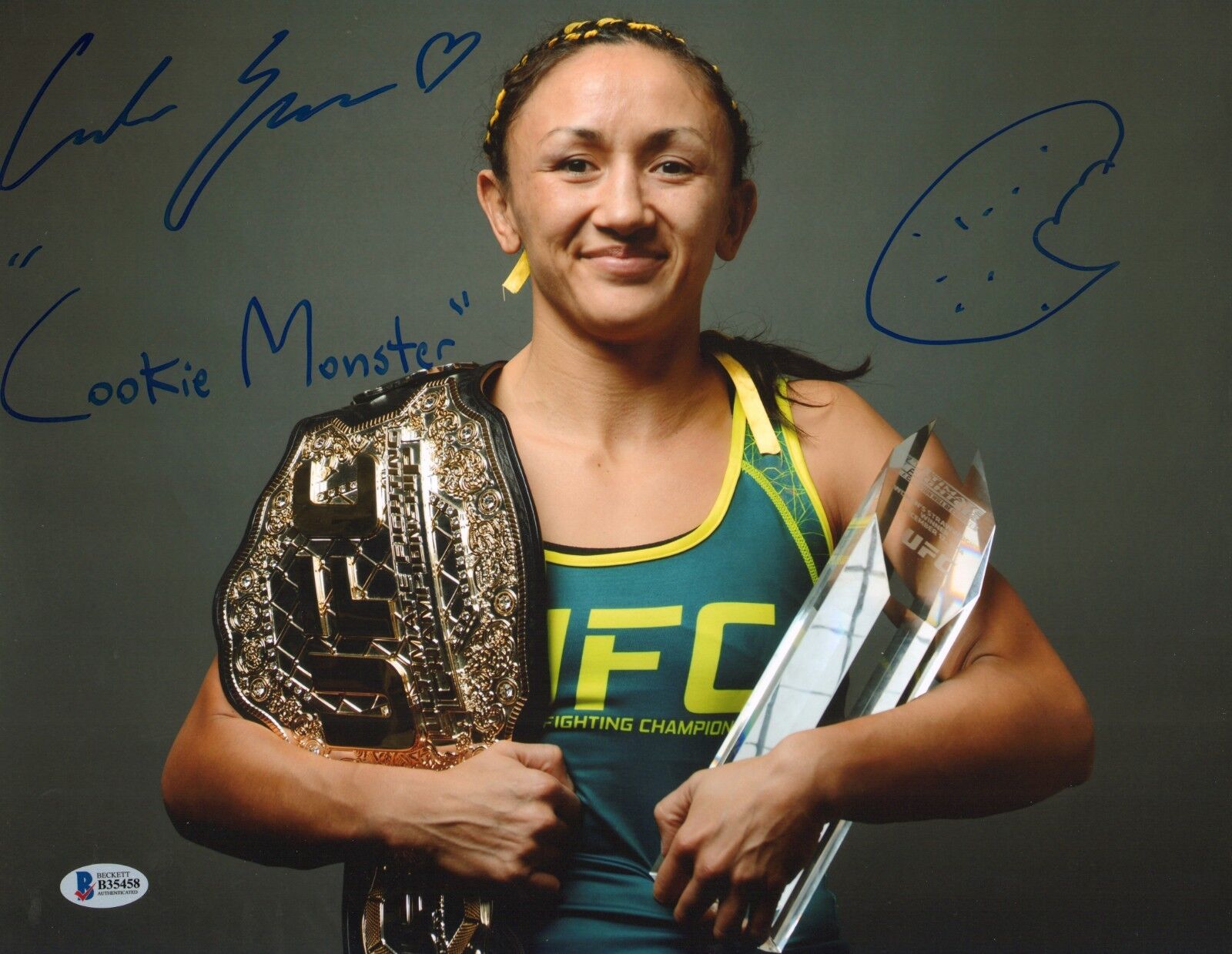 Carla Esparza Signed UFC 11x14 Photo Poster painting BAS Beckett COA TUF 20 Picture Autograph 7