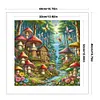 Mushroom House-16CT Stamped Cross Stitch 40*40cm/15.75*15.75in