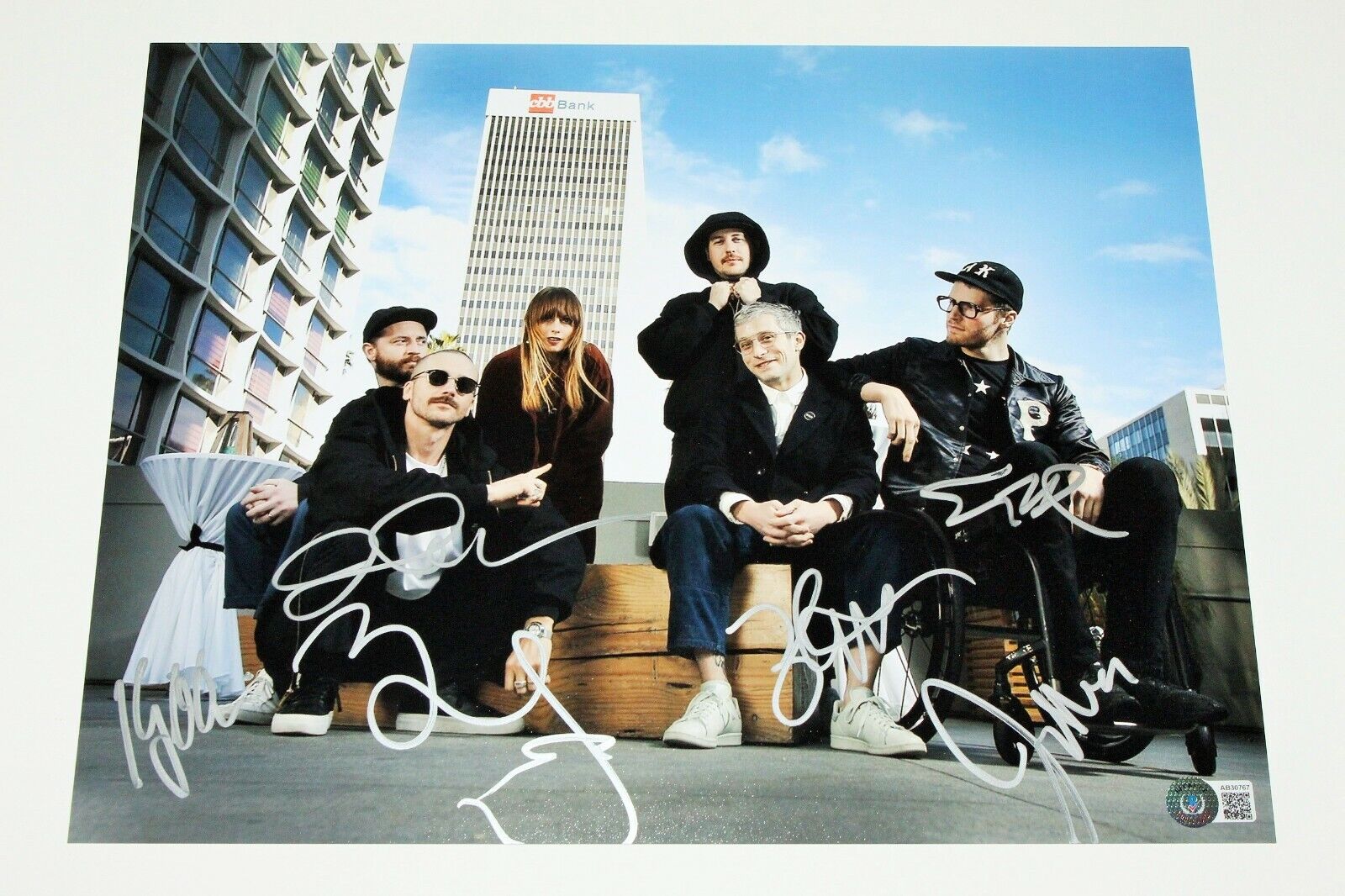 PORTUGAL, THE MAN BAND SIGNED 11x14 Photo Poster painting BECKETT COA JOHN GOURLEY +5 WOODSTOCK