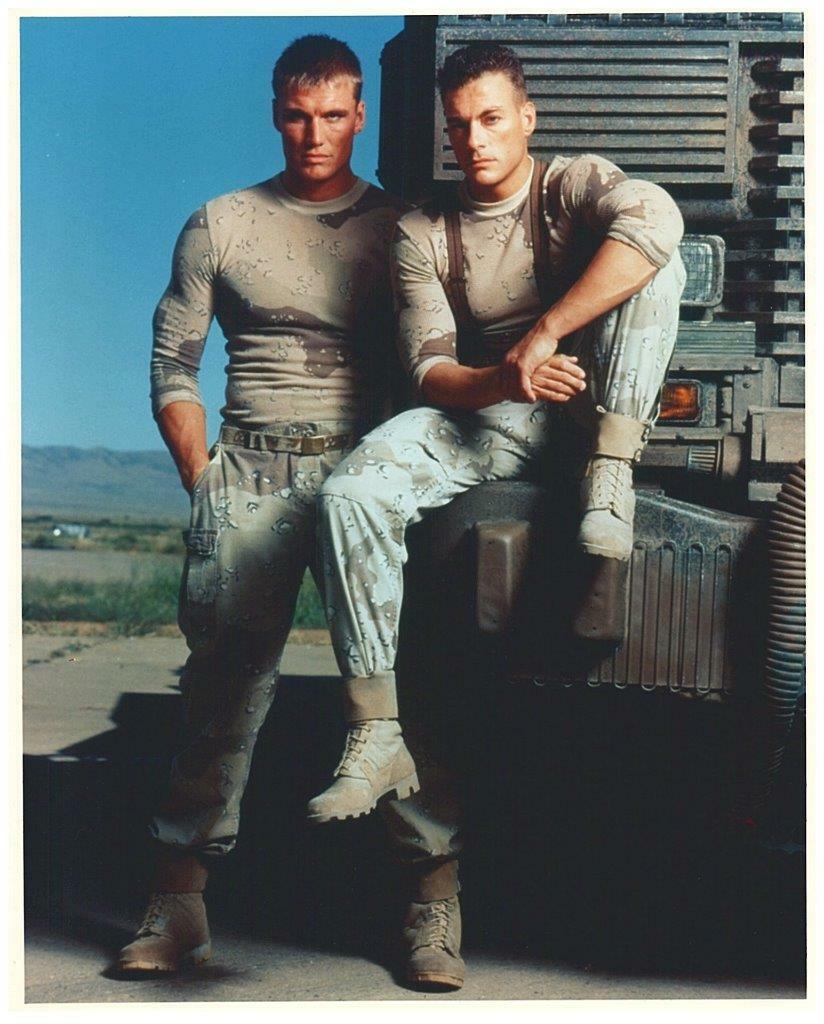 Jean Claude Van Damm and Dolph Lundgren 8x10 Picture Photo Poster painting Gorgeous Celebrity #2