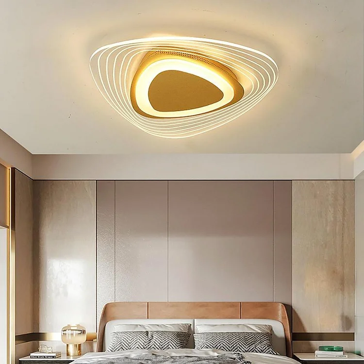 Geometric Shaped LED Striped Decorative Nordic Ceiling Light Flush Mount Lighting - Appledas