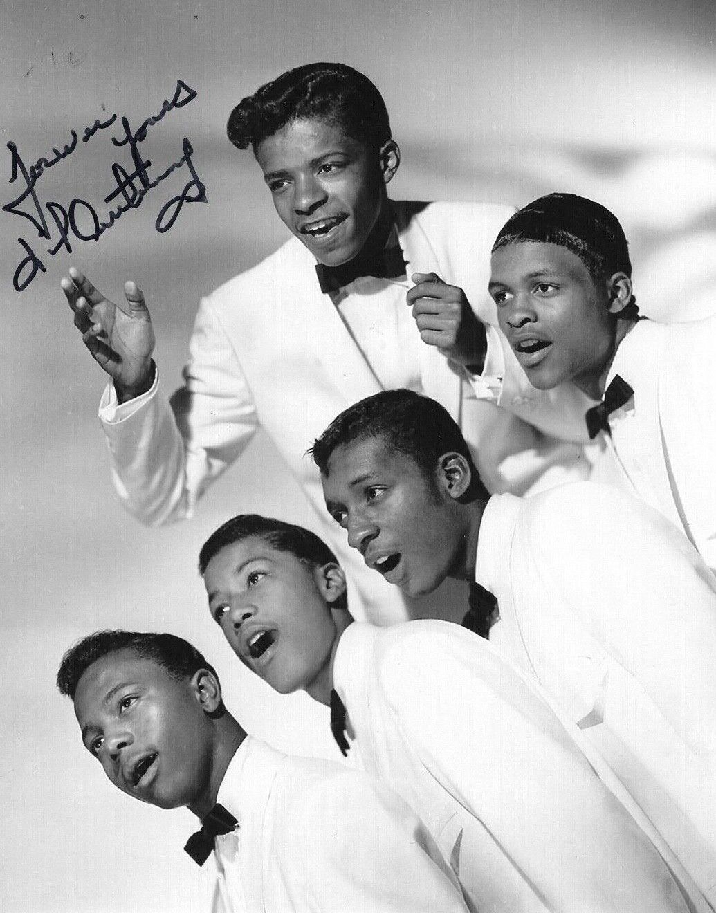 * LITTLE ANTHONY GOURDINE * signed 8x10 Photo Poster painting * THE IMPERIALS * COA * 6