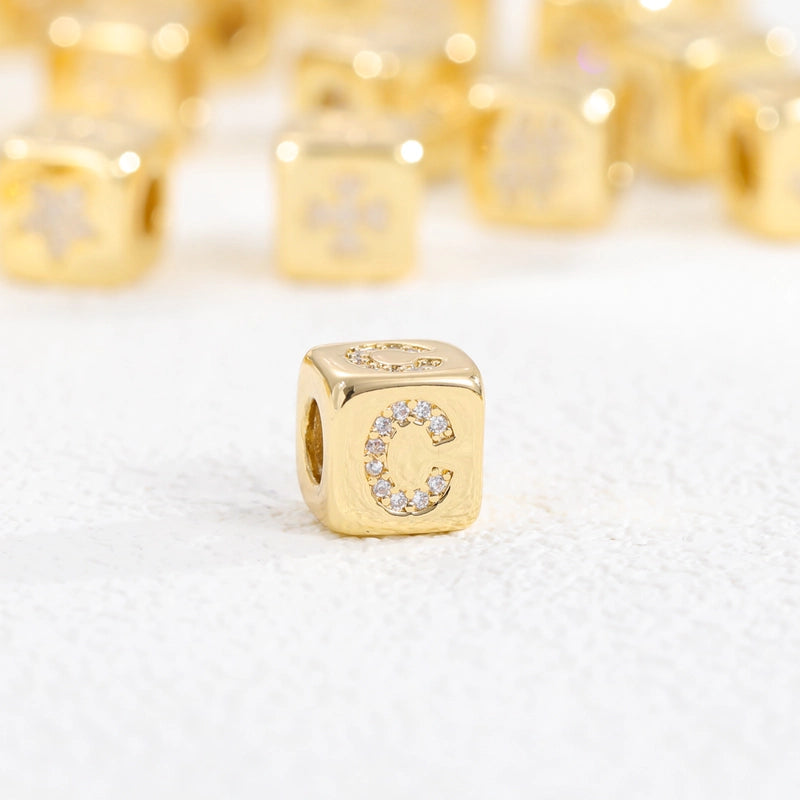 1 Piece Copper Letter Jewelry Accessories Pendant