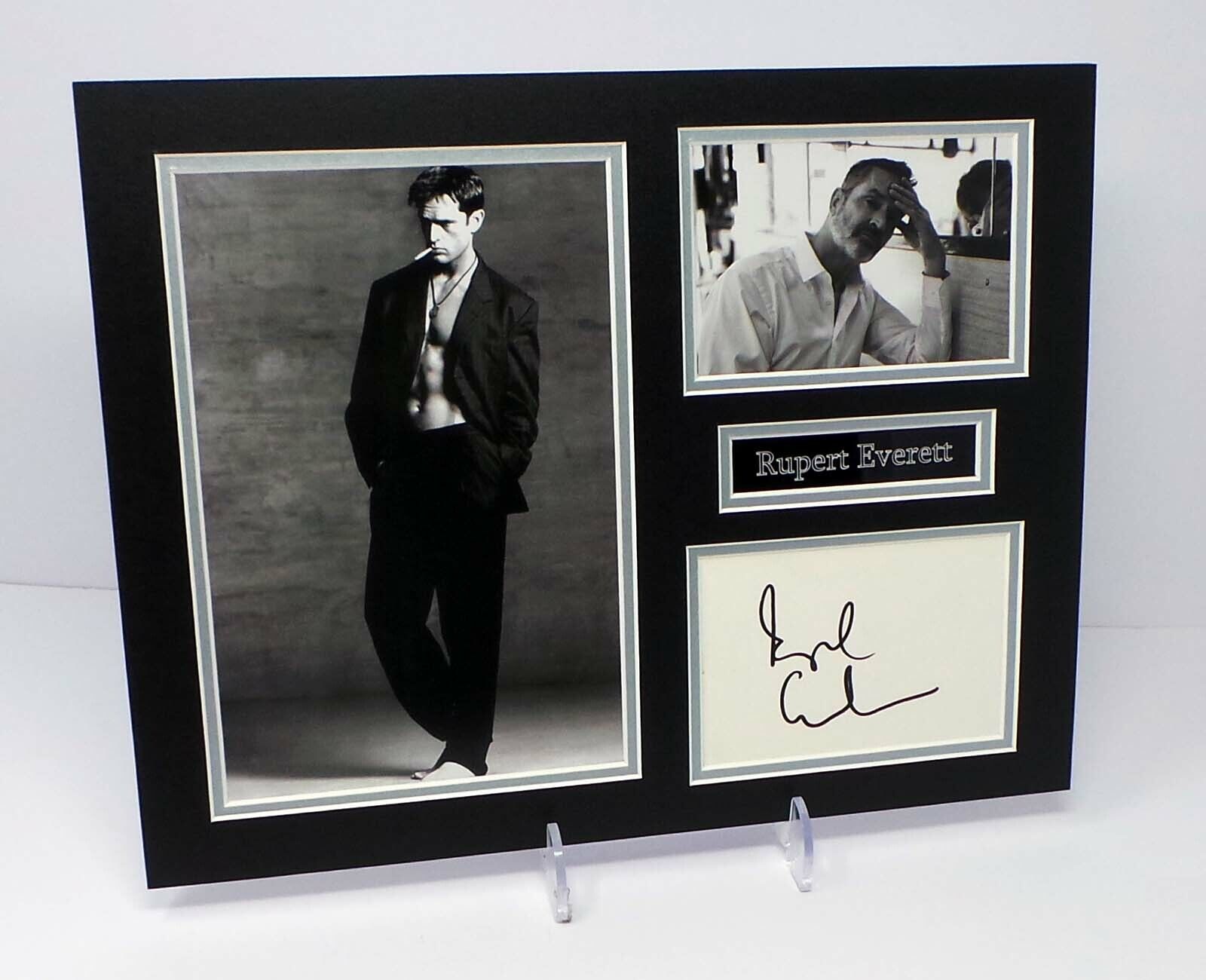 Rupert EVERETT Signed Mounted Photo Poster painting Display AFTAL RD COA English Actor