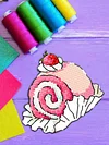 Dessert Fridge Magnet Cross Stitch Kit