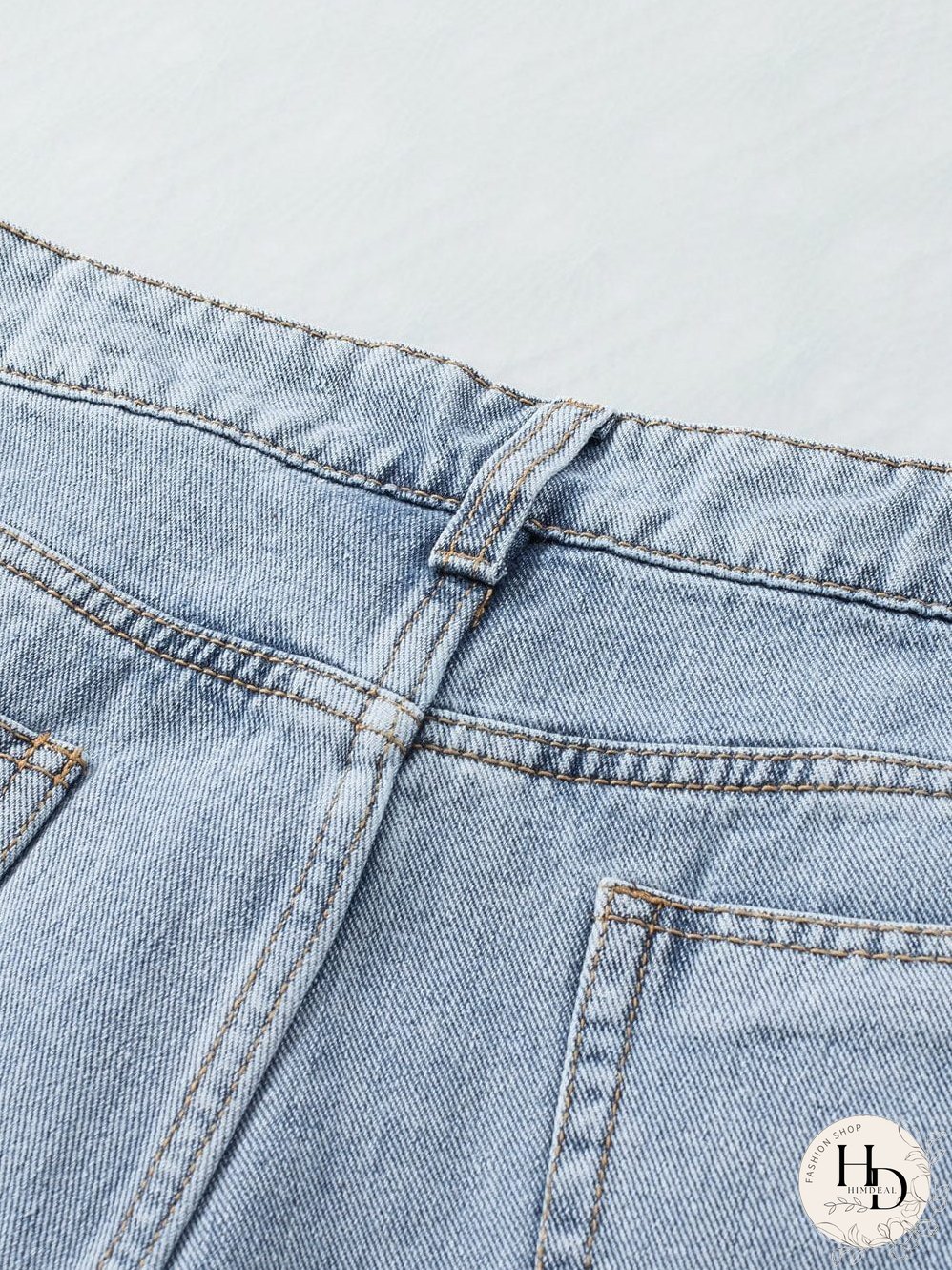 Unique Rhinestone Tassel Denim Shorts