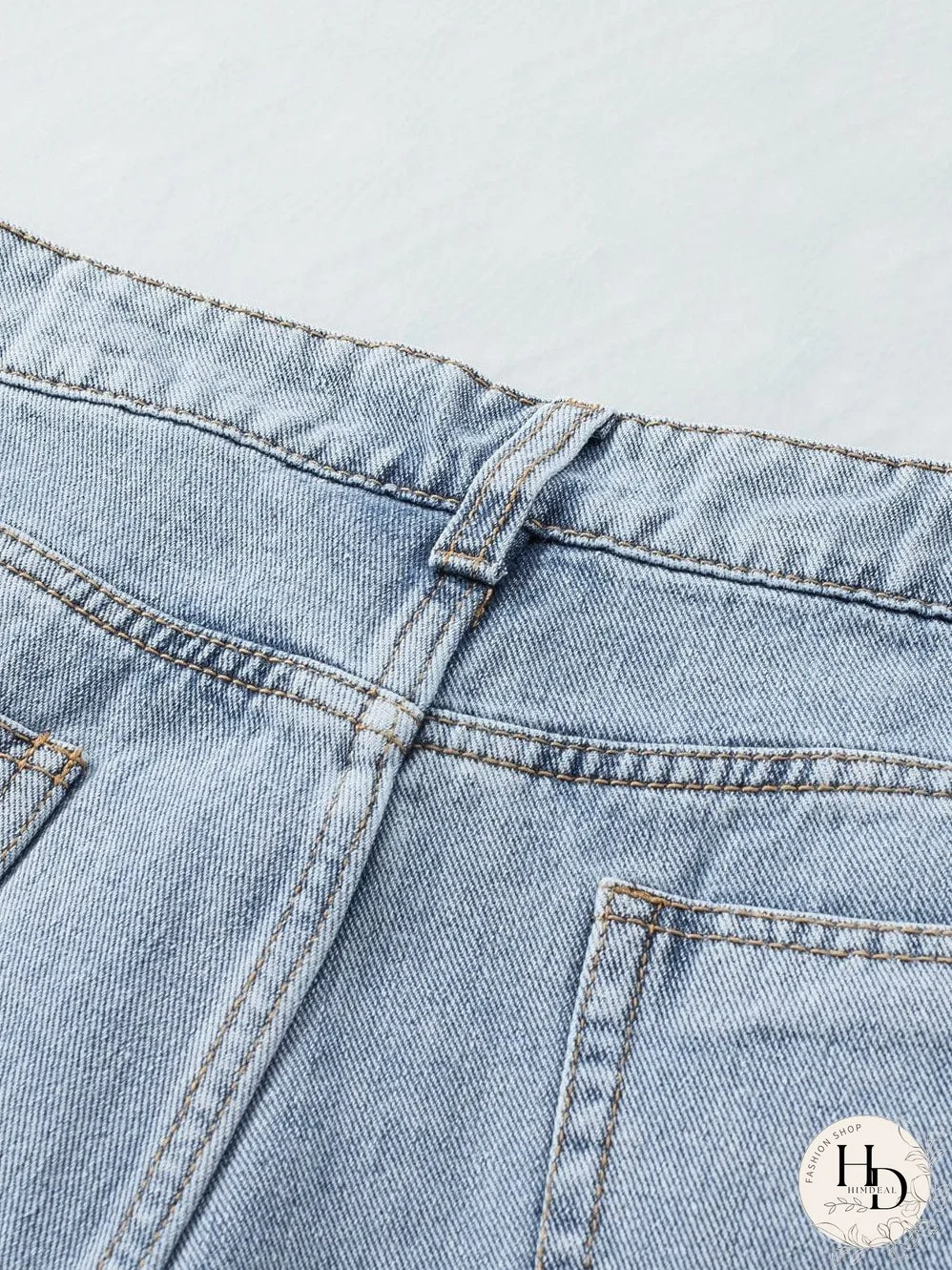 Unique Rhinestone Tassel Denim Shorts