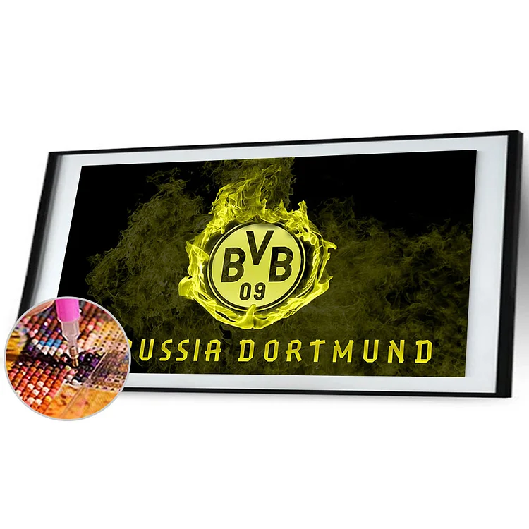 Full Round Drill Diamond Painting - Borussia Mönchengladbach Team Logo -  30*40cm