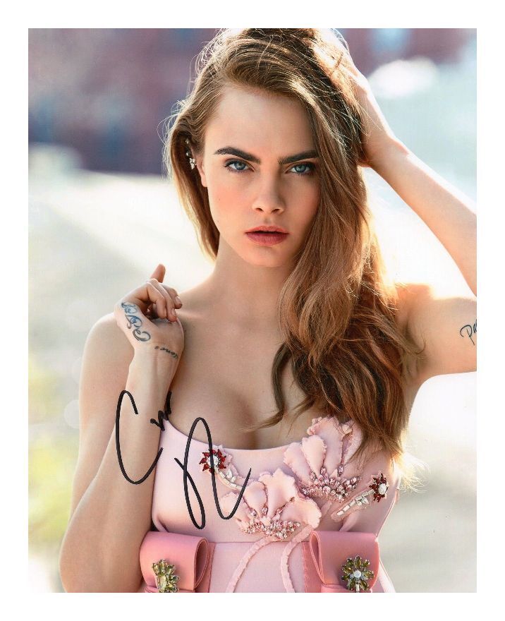 CARA DELEVINGNE AUTOGRAPHED SIGNED A4 PP POSTER Photo Poster painting PRINT 1