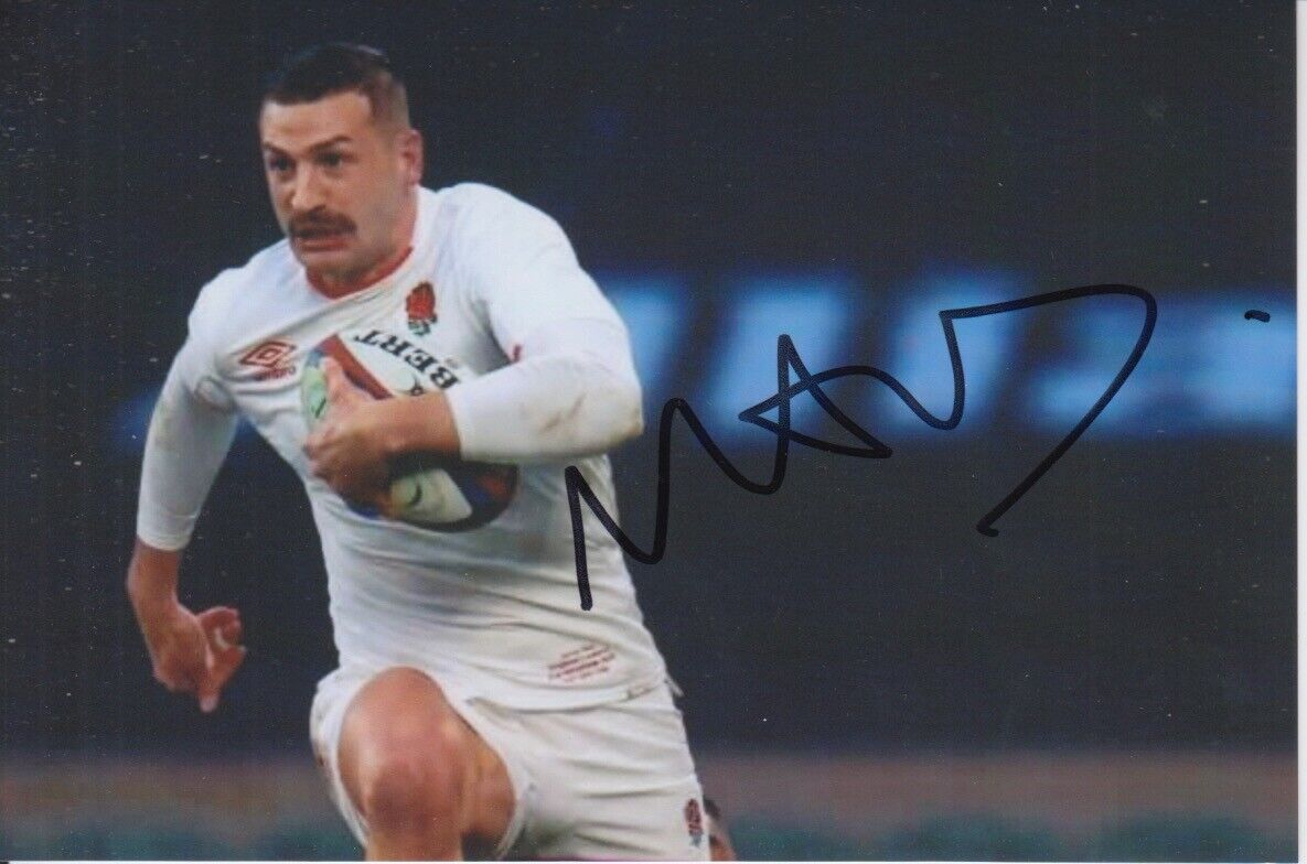 JONNY MAY HAND SIGNED 6X4 Photo Poster painting ENGLAND RUGBY UNION AUTOGRAPH 1