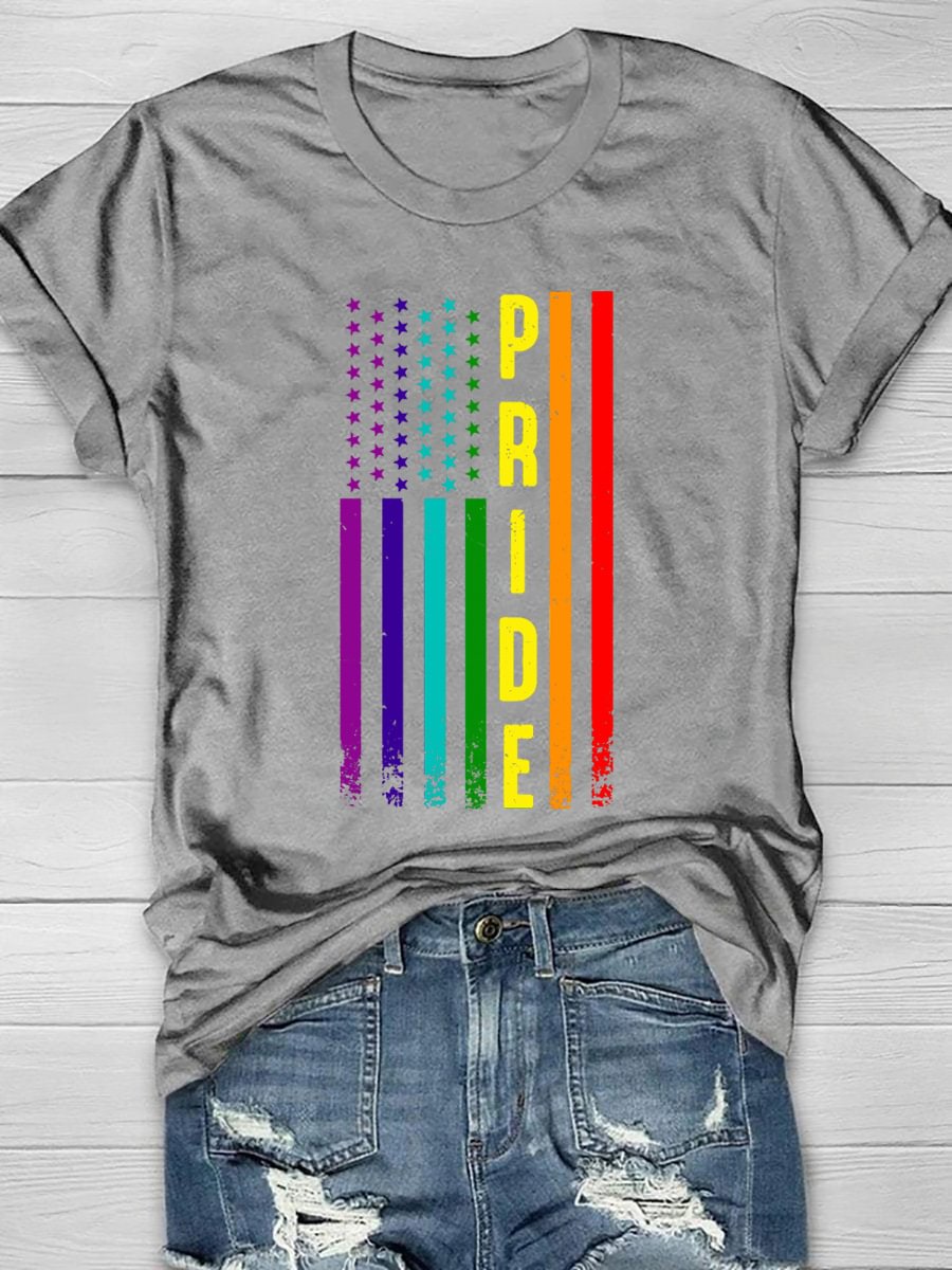 Lesbian Pride Print Short Sleeve T-Shirt