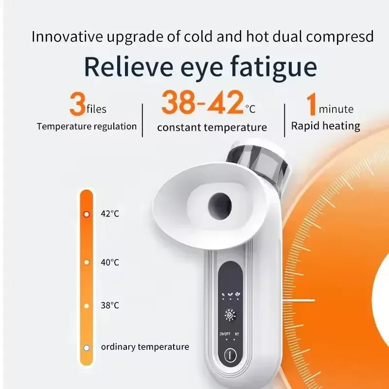 OEMG Heated Nano Eye Mist Sprayer Electric Eye Steamer With Warm Compress Moist Relief Dry Eyes Portable Eye Drops Tool 250627