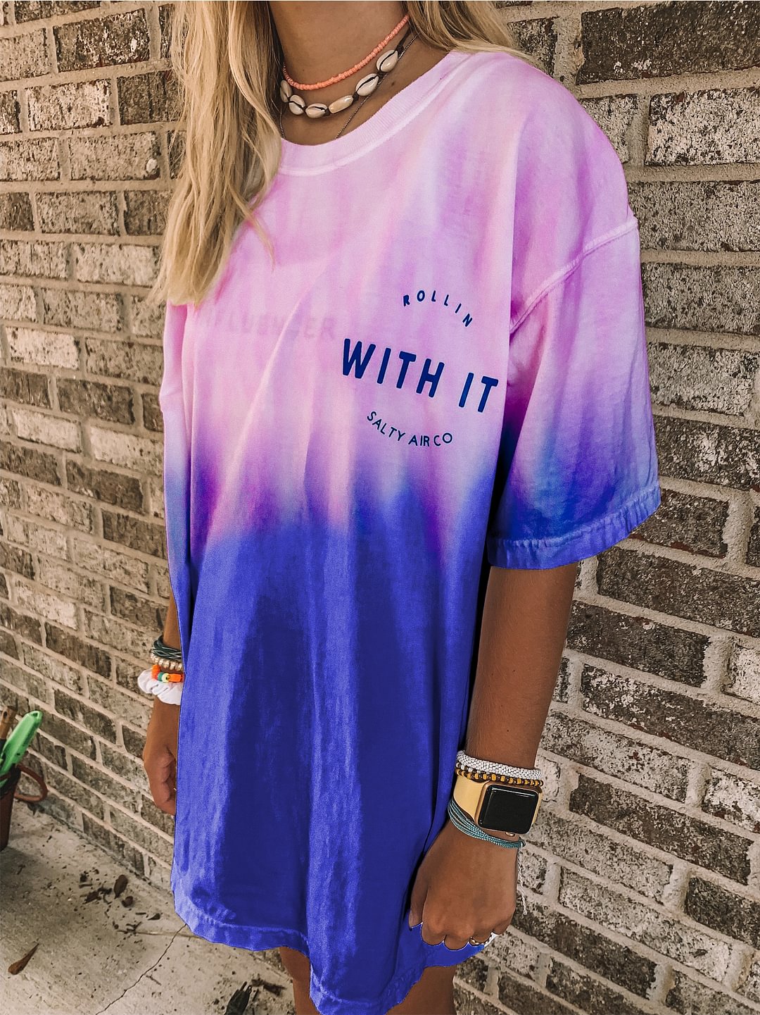 Vintage Printed Short-sleeved T-shirts