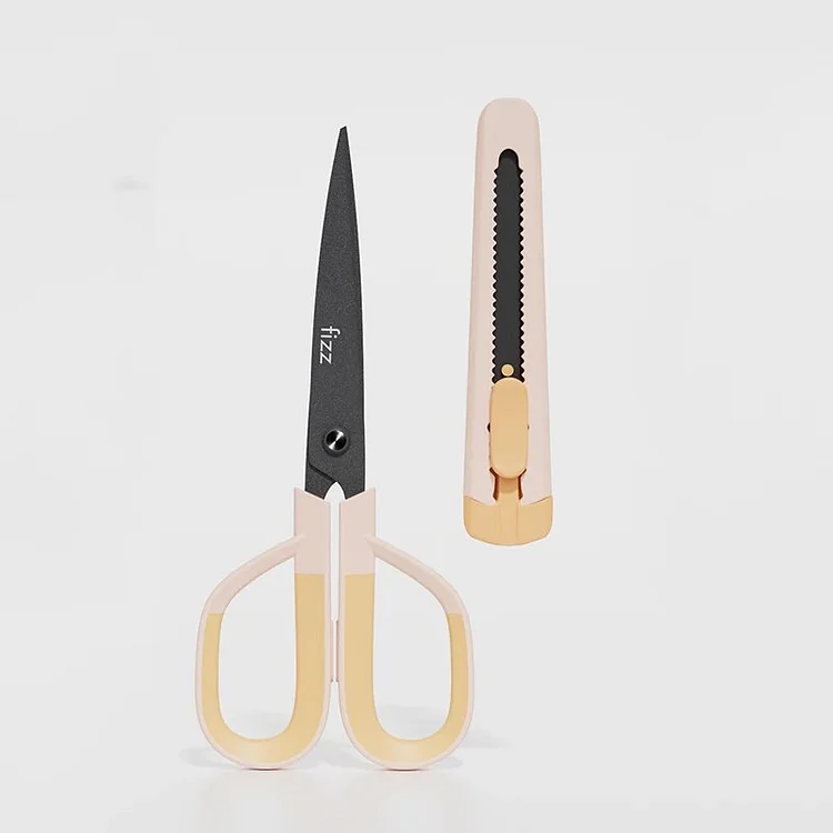 Journalsay Two-in-one Household Multifunctional Non-adhesive Scissors Stainless Steel Scissors