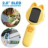 Kids Cat Shape Digital Magnifying Glass 2.0Inch Handheld Microscope for Kid Gift