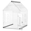 [US Local Warehouse] Acrylic Dog House Lockable Ventilated Modern Dogs Crate Clear Dog Playpen for Small and Medium Dogs Pets 24.02x15.75x23.62inch