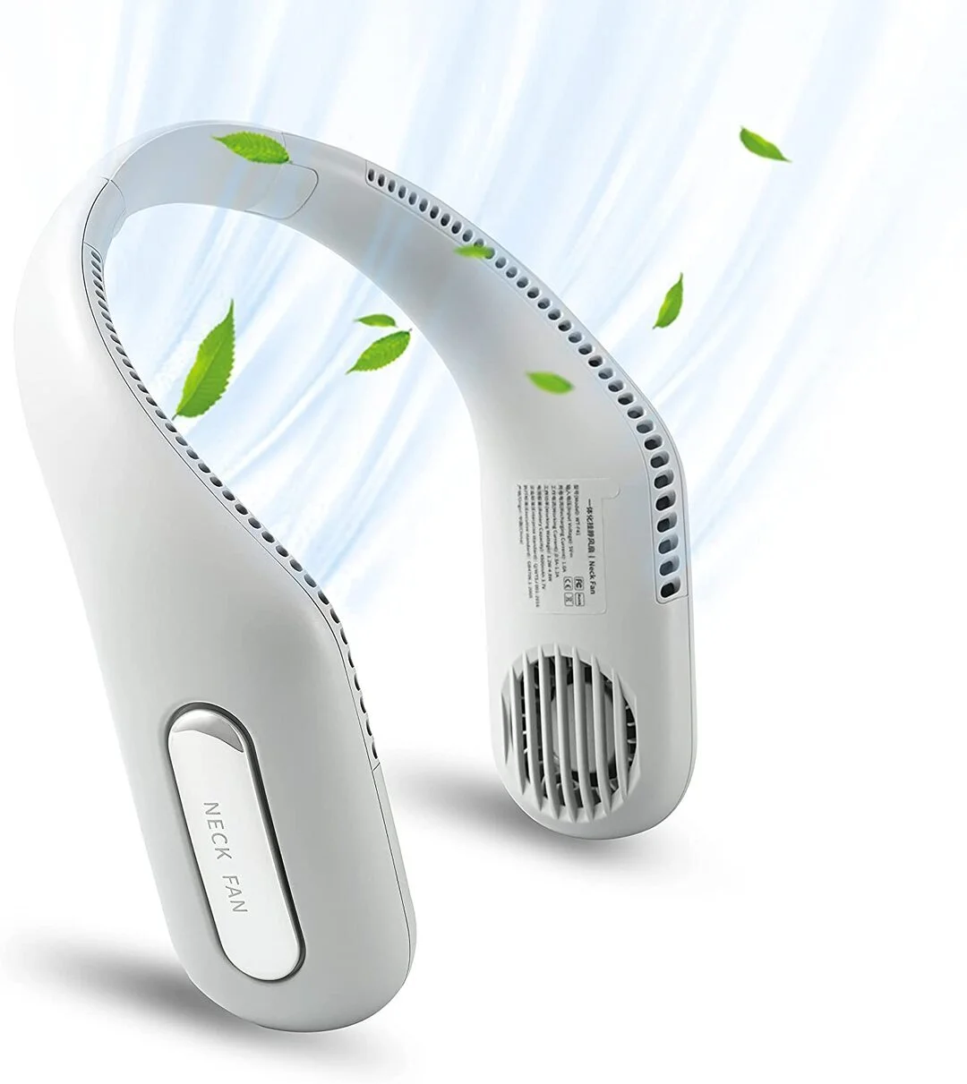 Bladeless Neck Fan, 70 Surround Air Outlets Leafless Neckband Fan USB Rechargeable Battery Operated Hanging Personal Fan for Outdoor Sports Travel、、sdecorshop