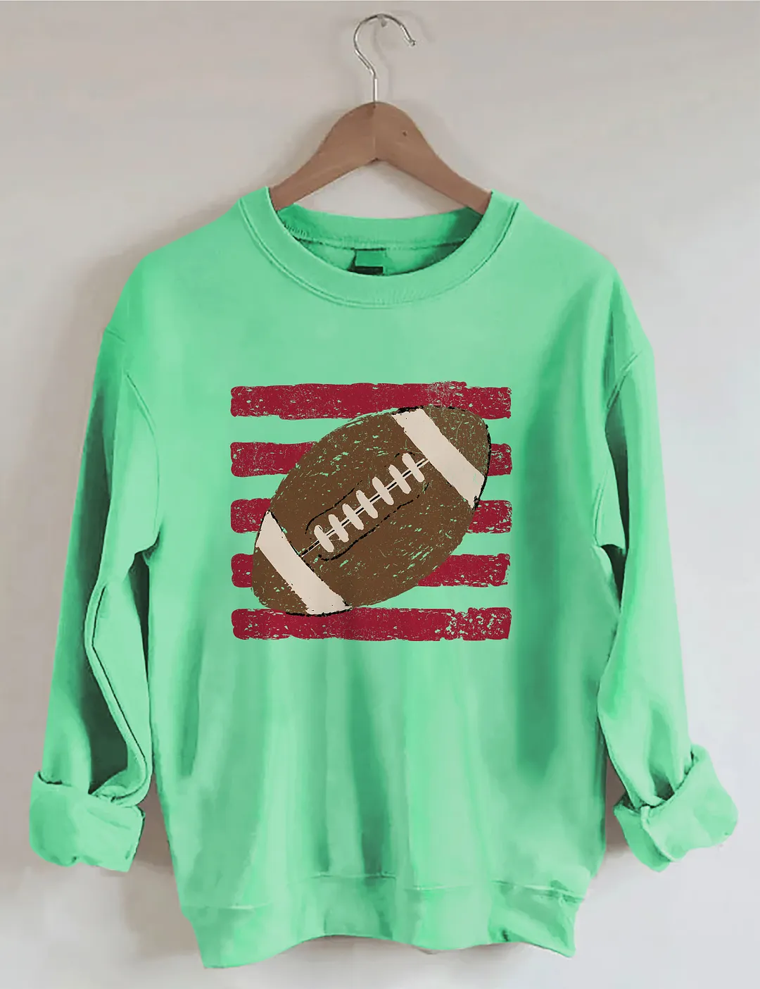 Striped Football Ball Sweatshirt