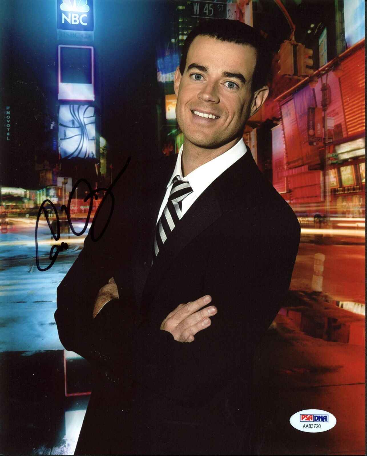 Carson Daly Last Call with Carson Daly Authentic Signed 8X10 Photo Poster painting PSA #AA83720