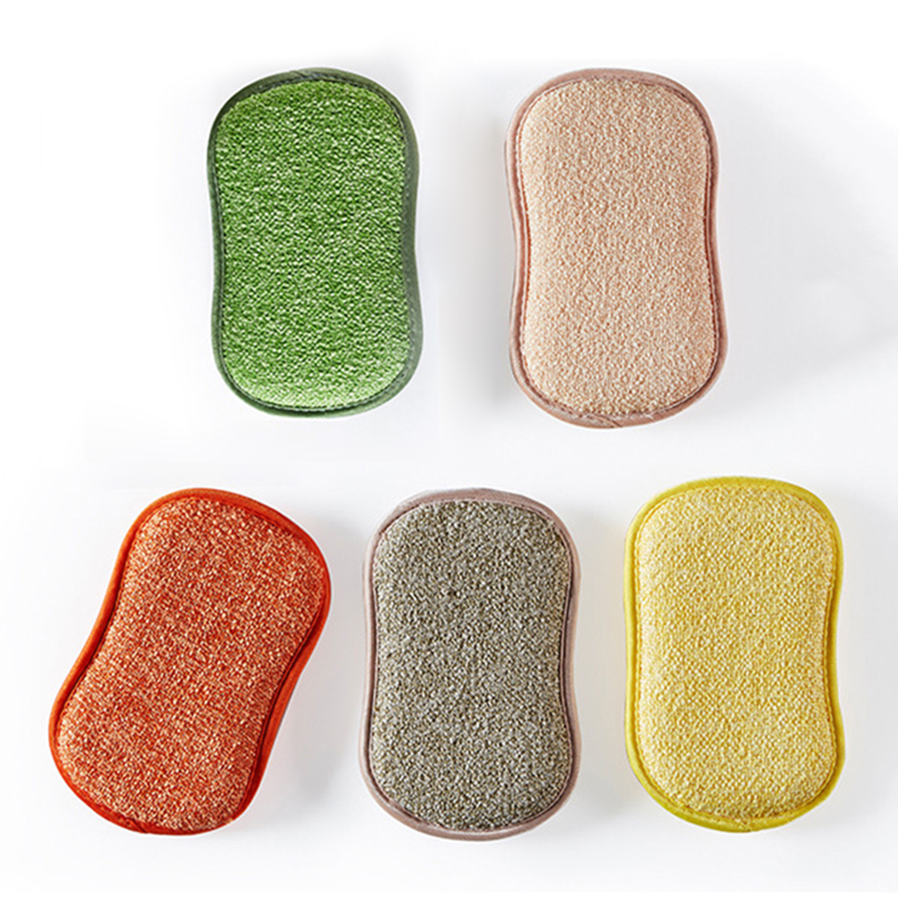 

5x Reusable Kitchenware Scouring Pad 2 Sided Bowl Pot Sponge Cleaning Cloth, 501 Original