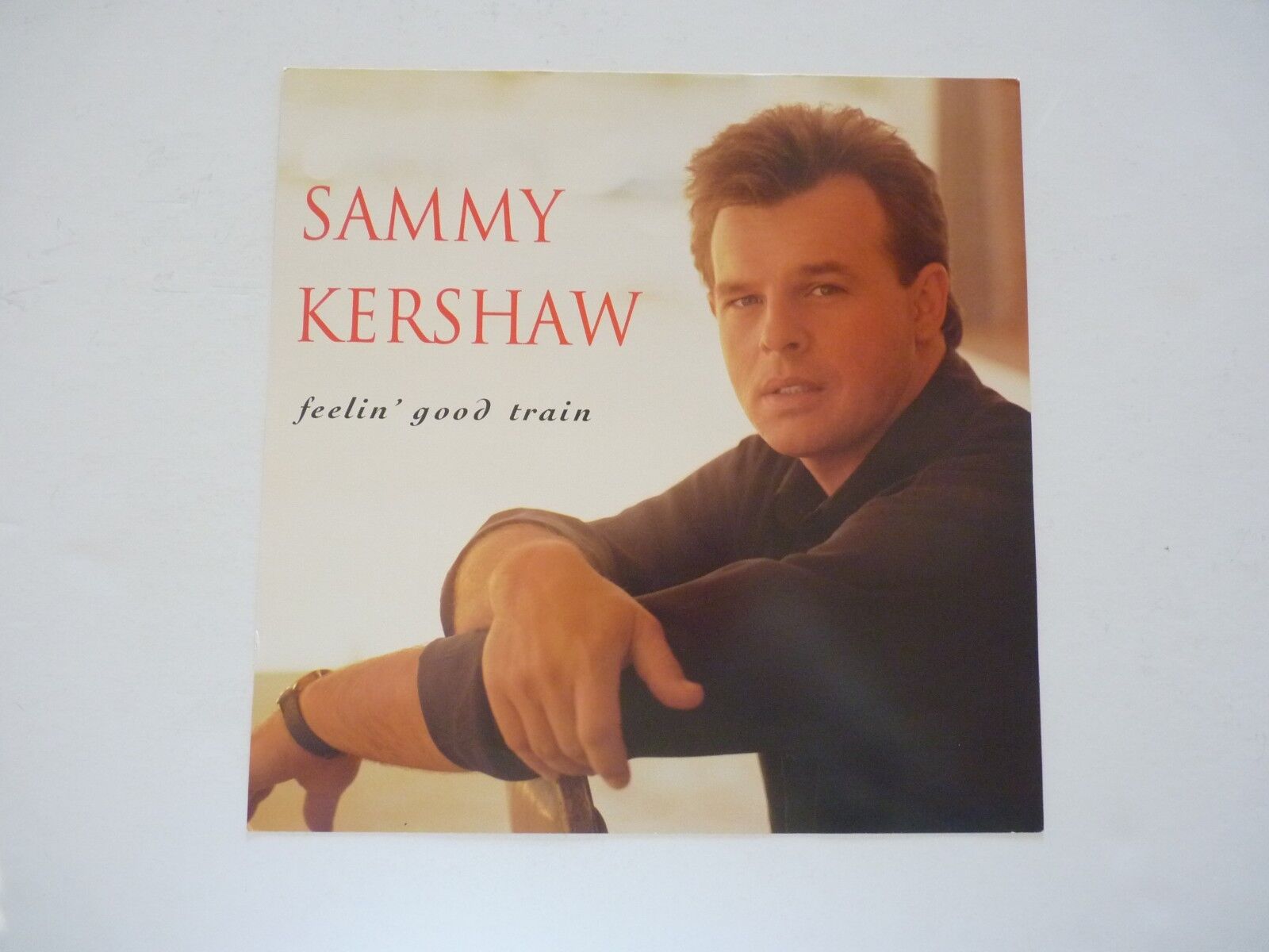 Sammy Kershaw Feelin' Good Train Promo LP Record Photo Poster painting Flat 12x12 Poster