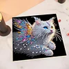 (Pre-Framed)Cat-Special Shape Diamond Painting Kit(25x25cm)