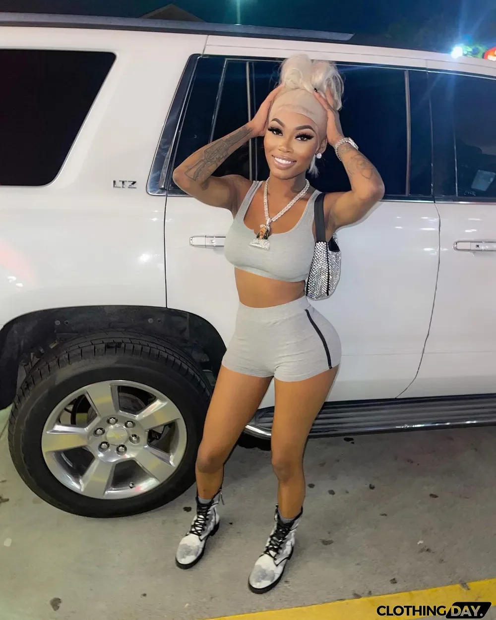 Sports Tank Top And Shorts Two Piece Sets