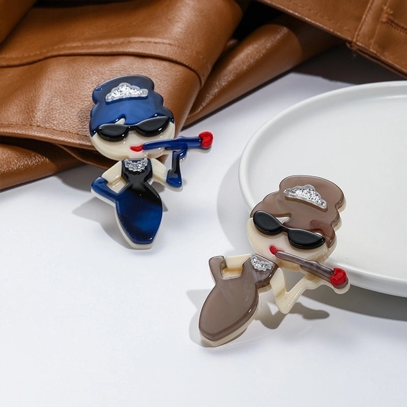 Fashion Pin Cartoon Arylic Women’S Brooches