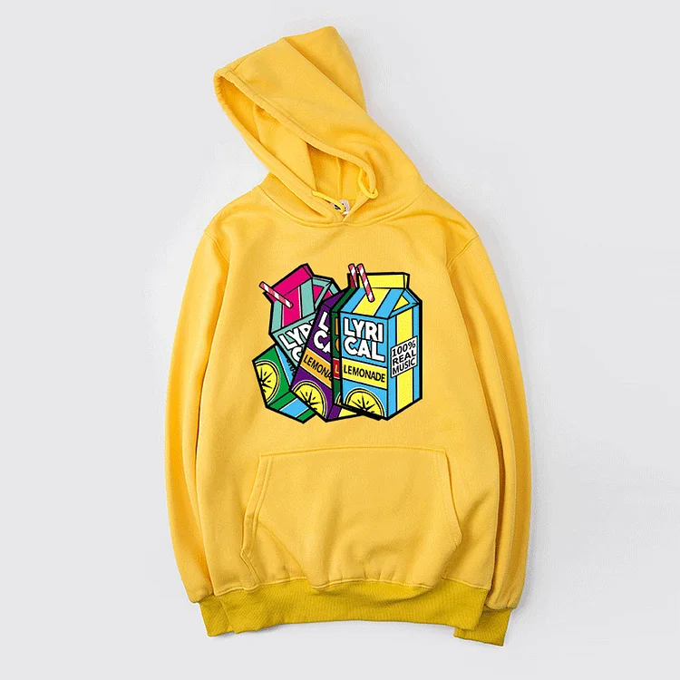 Hip Hop Mixed Color Hip Hop Rap Straw Print Hoodie Lemonade Hoodie at Hiphopee