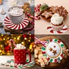 8pcs/set DIY Diamond Painting Art Coaster Kit with Holder (Christmas Daze)