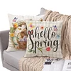 4pcs Easter Bunny Pillow Covers Decorative Couch Cushion Case 45x45cm Pillowcase