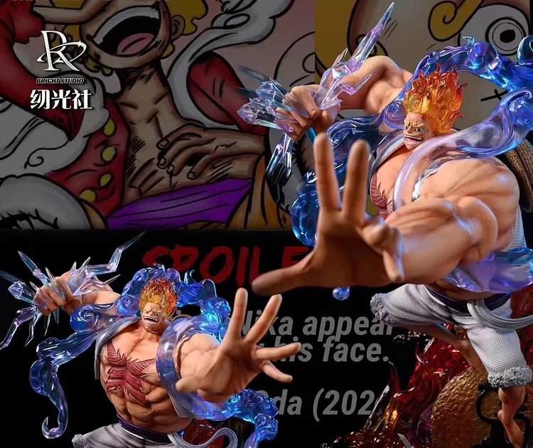 SH Studio One Piece Gear 5 Nika Monkey Luffy VS Kaido Resin LED Statue  Preorder