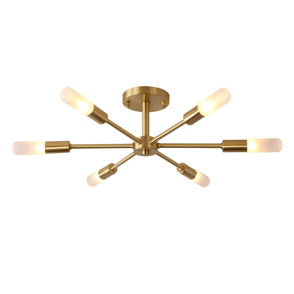 Modern Semi Flush Sputnik Ceiling Light