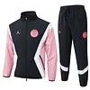 25/26 PSG black (woven fabric) long zipper Windbreaker Training Jacket Set
