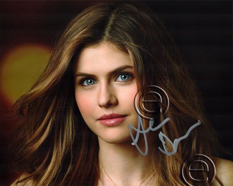 Alexandra Daddario Autographed Signed Photo Poster painting 8 x 10 print Photo Poster painting picture poster wall art autograph